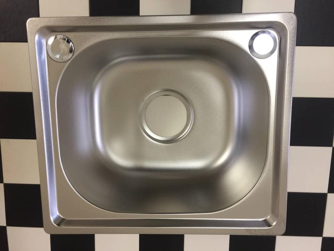 ステンレス製簡易流し台 シンク 　角パイプ脚付き 洗い桶　ガーデニングシンク