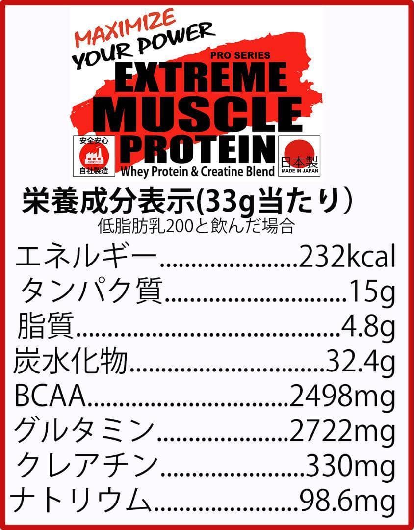 国産ホエイプロテイン 5kg クレアチン入り マイプロテック いちご味T