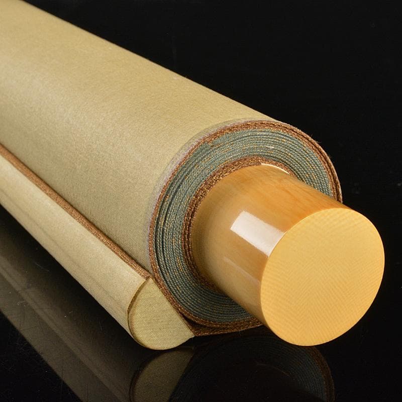 掛軸　伊藤若冲筆　水墨画　鶴図　紙本　二重箱　G　R7656B