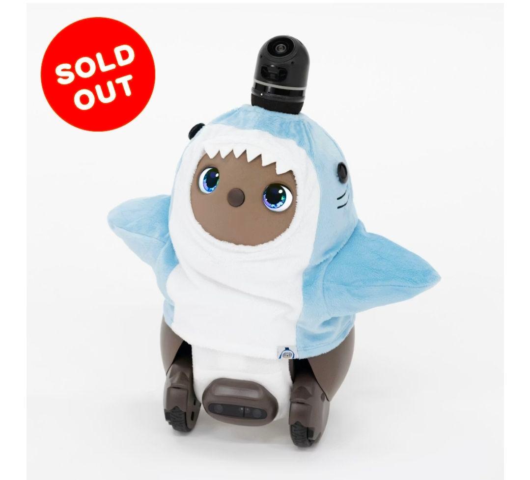 ラボット がぶっとサメベロアカットソー 完売品 ライトブルー lovot