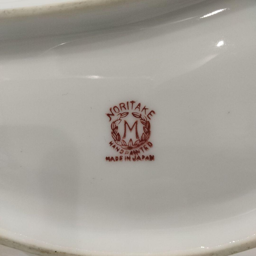 V299-5 オールドノリタケ ラスター彩 花絵 持手付プレート　B