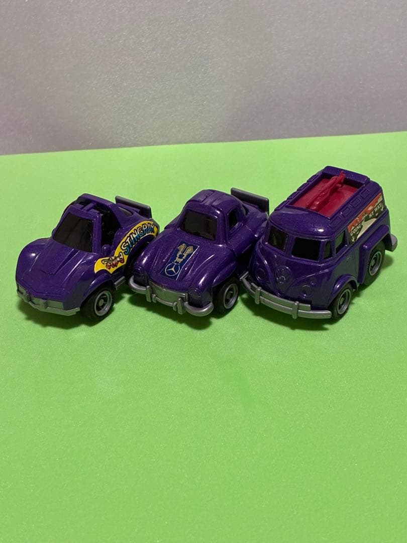 チョロQ、3台・紫色