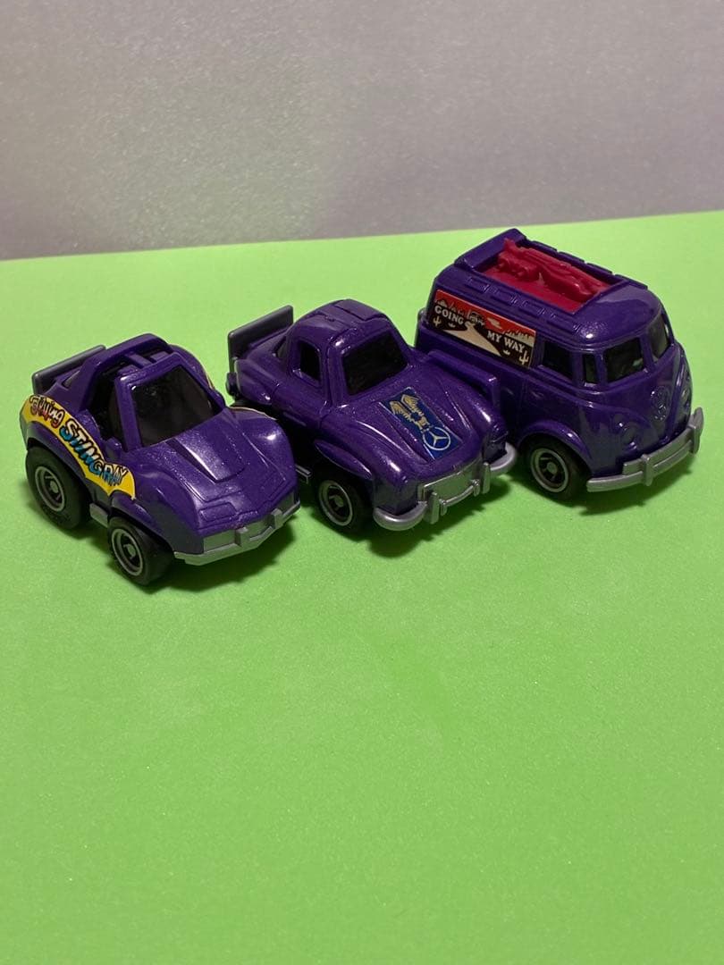 チョロQ、3台・紫色