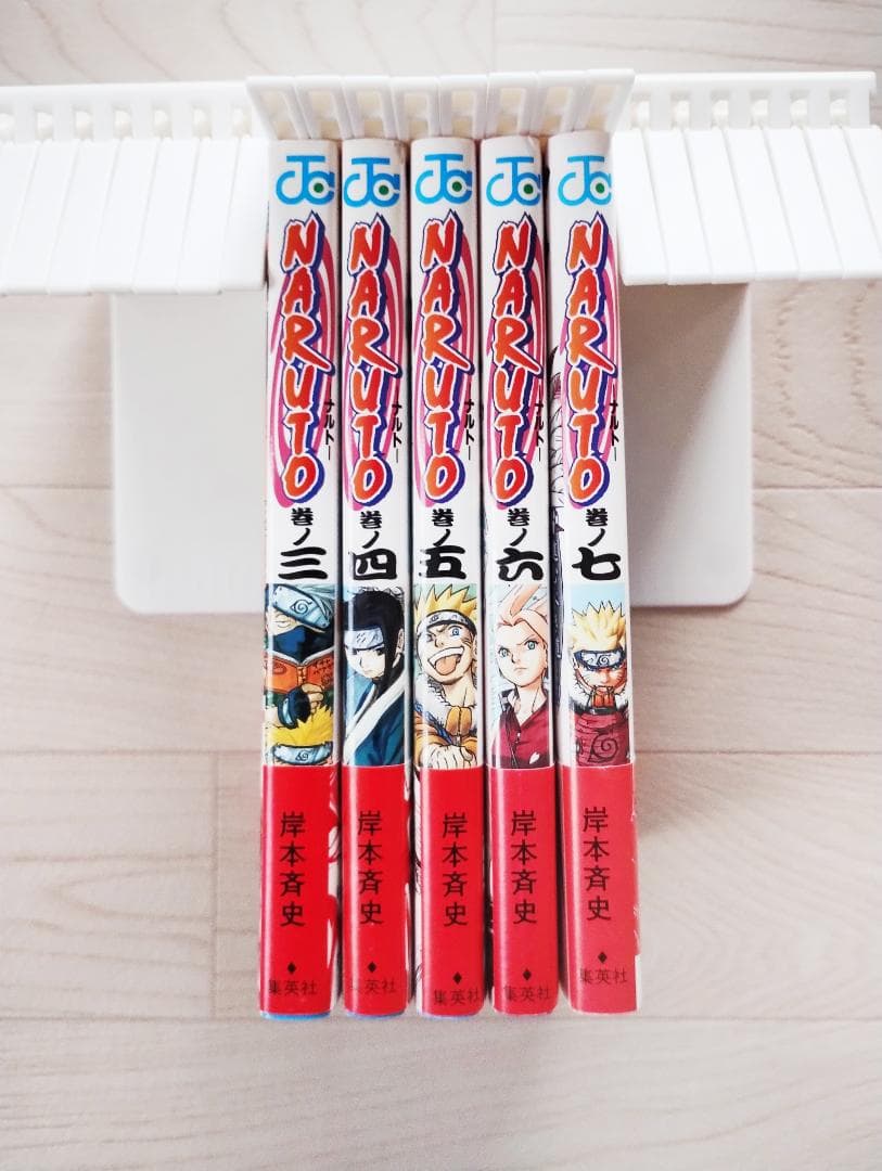 【初版】NARUTO ナルト 3～7巻 帯・小冊子付 希少 漫画 岸本斉史
