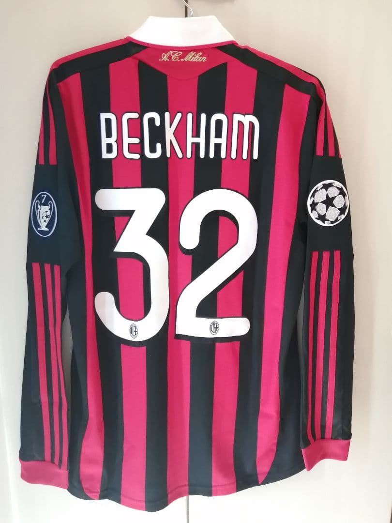 【正規品】セリエA　ACミラン　ベッカム　長袖ユニフォーム