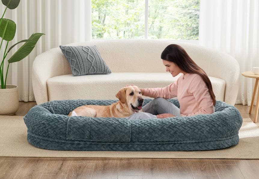 新品未使用★大型犬ヒューマンドッグベッド人間＆犬用ベッド 簡易ベッドにも