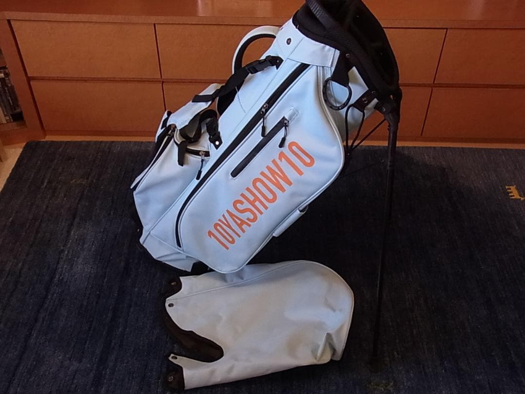 10YASHOW10(東家商店)◆キャディバッグ スタンドバッグ ライトブルー