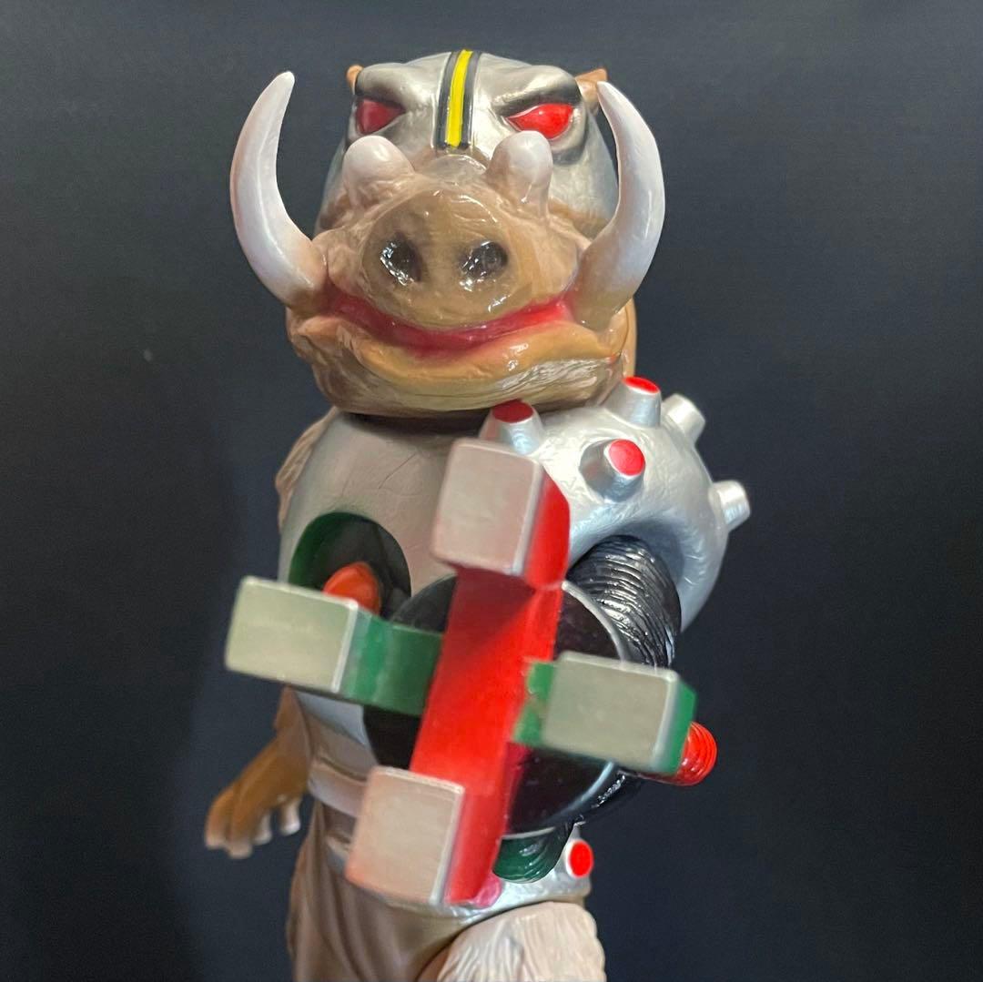 【東映レトロ】■ ジシャクイノシシ ソフビ / 仮面ライダーV3怪人