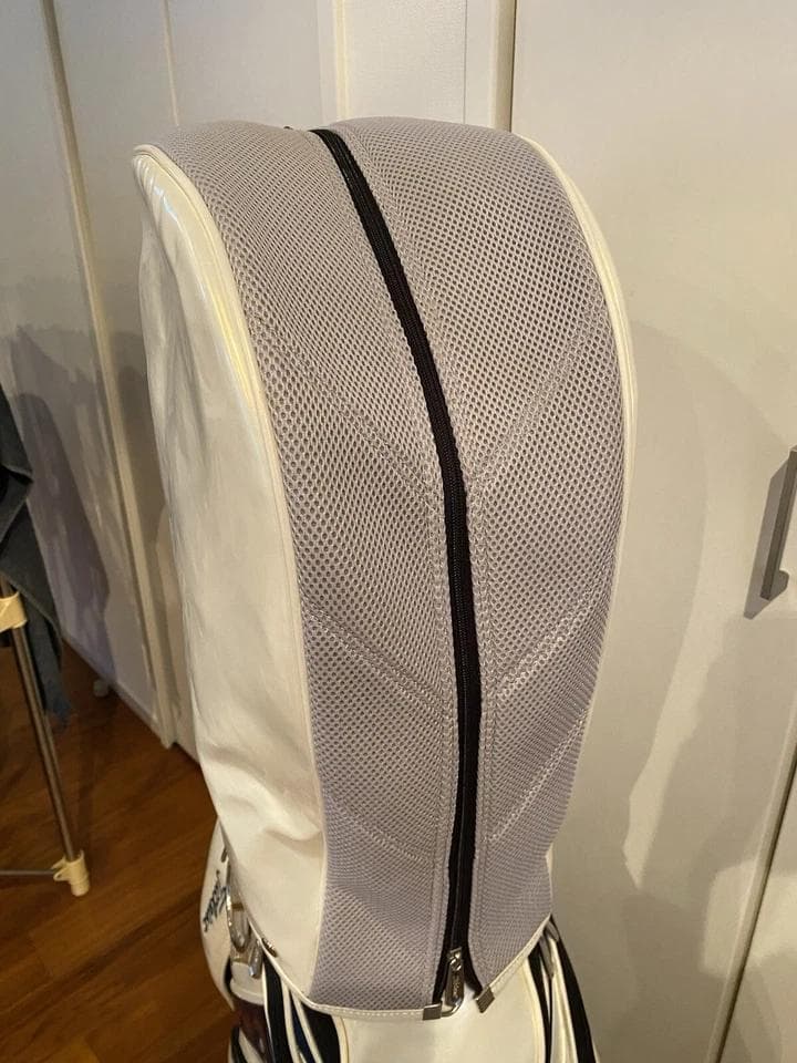 タイトリスト エナメル ゴルフバッグ カート キャディバッグ 青/緑ライン