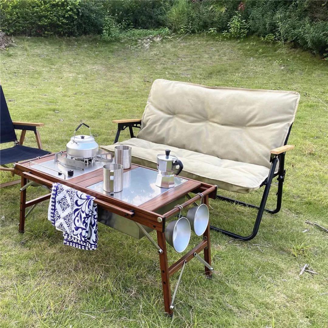 ONWAY SPORTSフォールディング アルミIGTテーブルOW-8242 茶