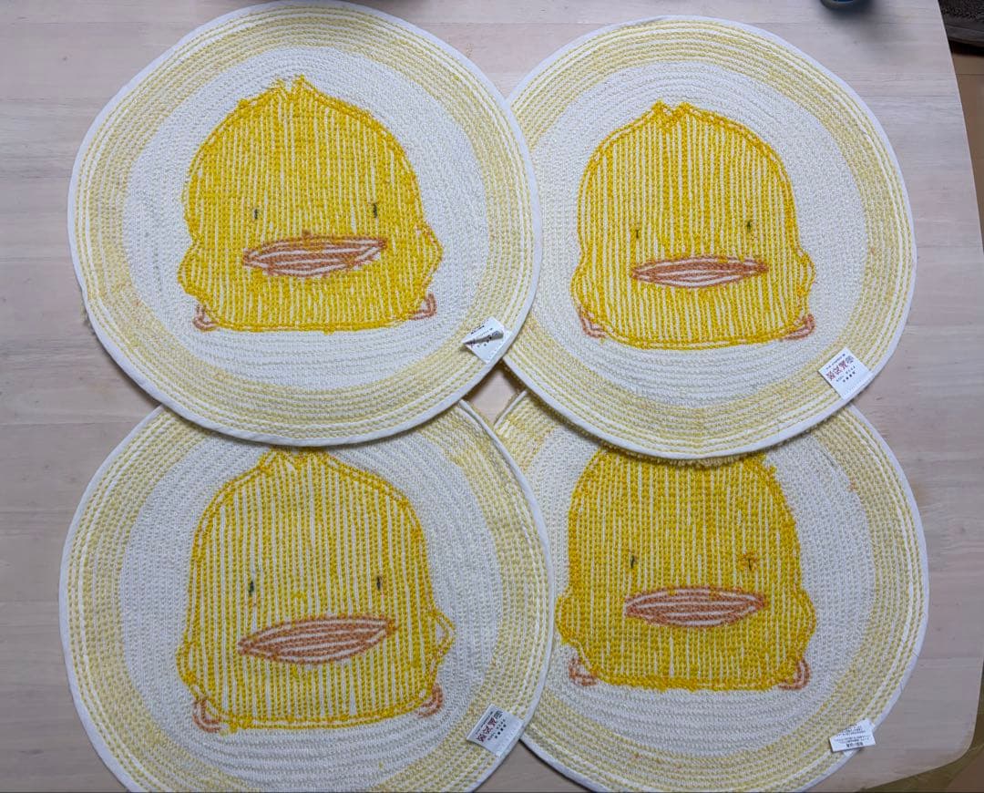 マザーグースの森　ぴよちゃんラグ・マット 4枚セット （オリジナル袋付き）