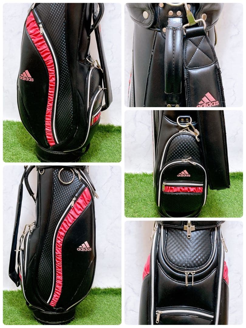 1.初心者オススメ　ゴルフクラブ　レディースセット　右利き　バック　アディダス