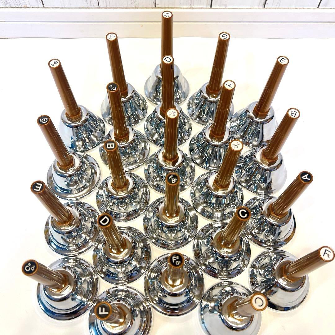 【美品】ZEN-ON 23音ハンドベル　ミュージックベル　ウチダ　全音　ゼンオン