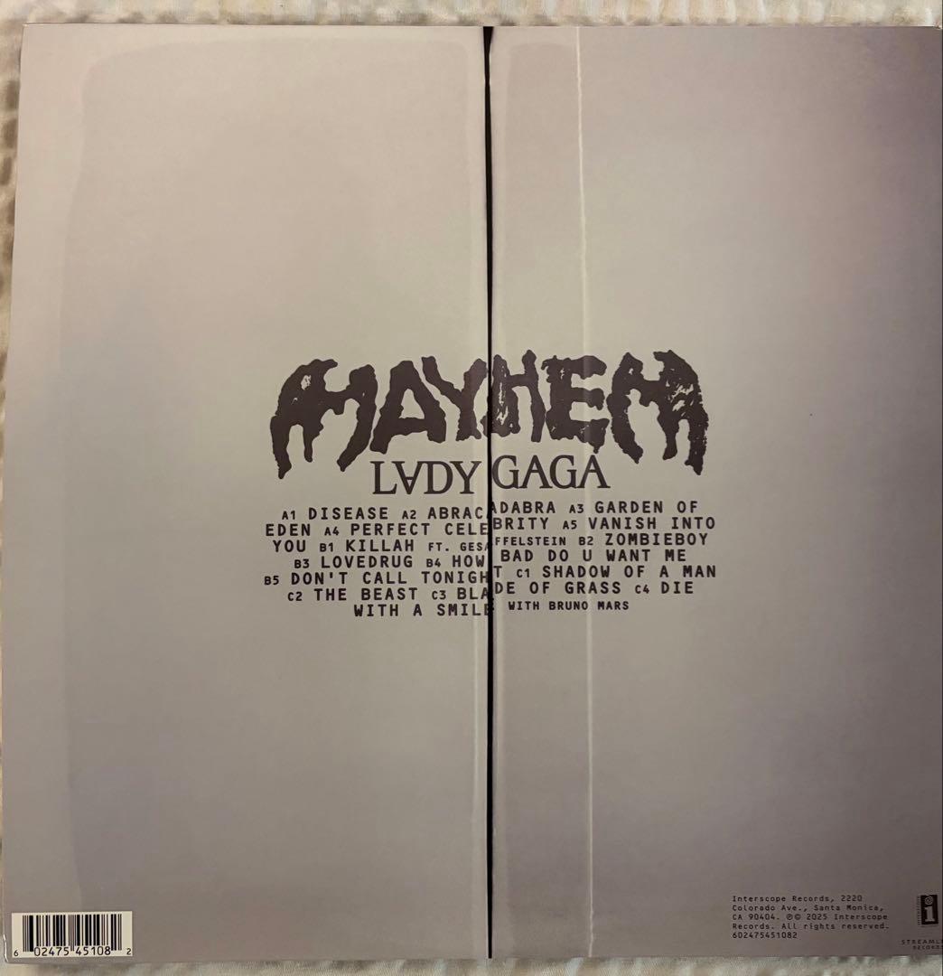 【美品】Lady Gaga「MAYHEM」LP レコード 輸入盤 開封済未使用