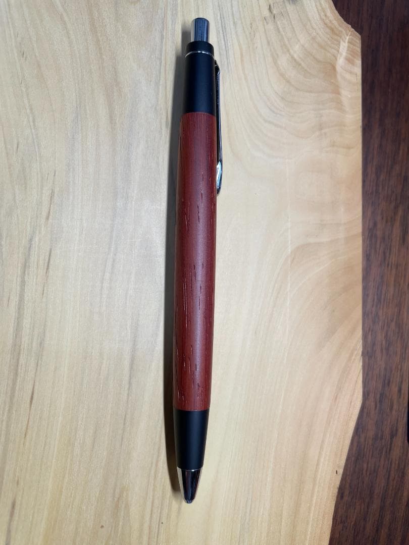 【野原工芸 木軸シャープペンシル】紅紫檀