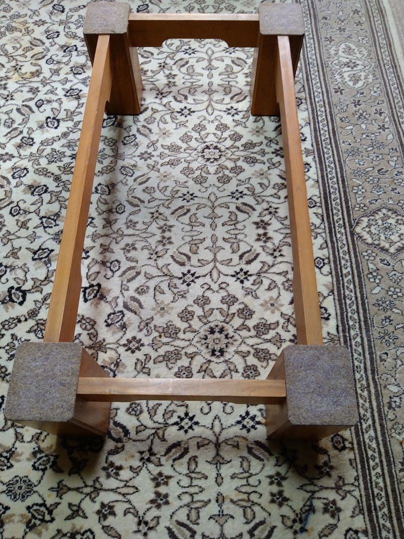 屋久杉 天然木製 座卓 約137.5cm x 75.5cm 板厚6.05cm