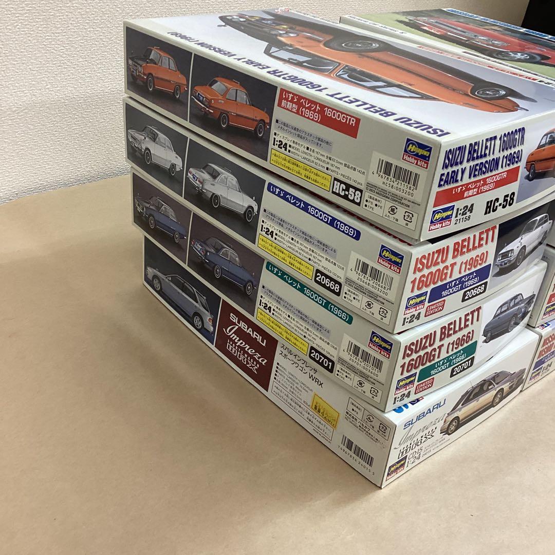 ハセガワ模型 1/24スケール 旧車・名車プラモ 8点セット 未組立品