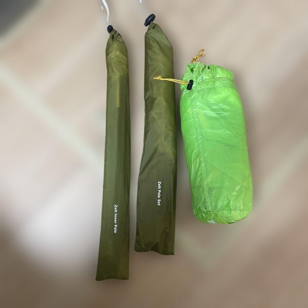 モンベル ライトツェルト ＆ 専用ポール2種フルセット 登山 キャンプ