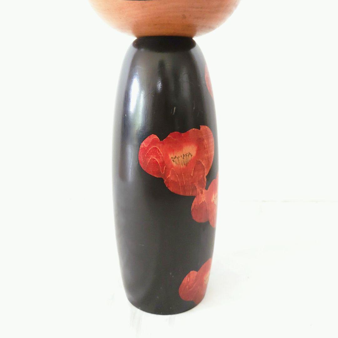 特大こけし42cm　内閣総理大臣受賞作家「渡辺正雄 寒椿B」