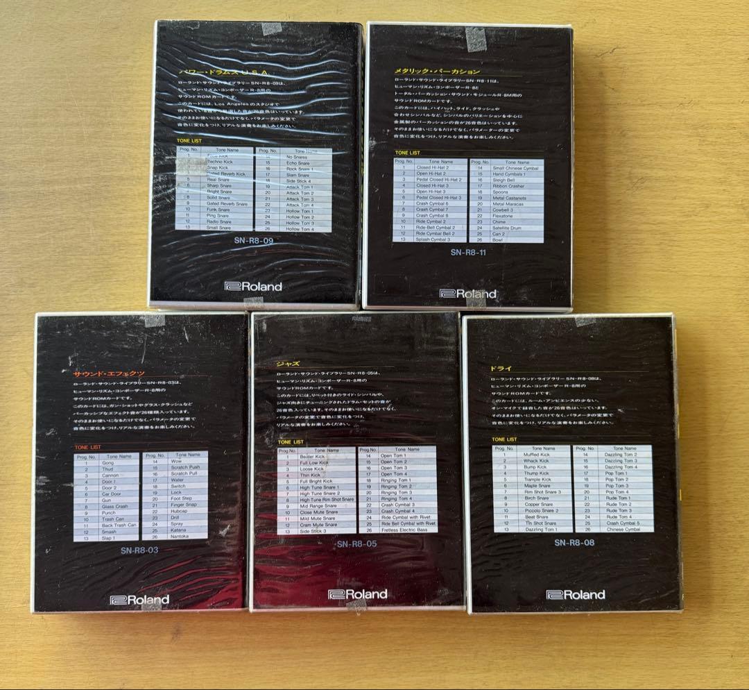 Roland R-8 サウンドデータカードセット