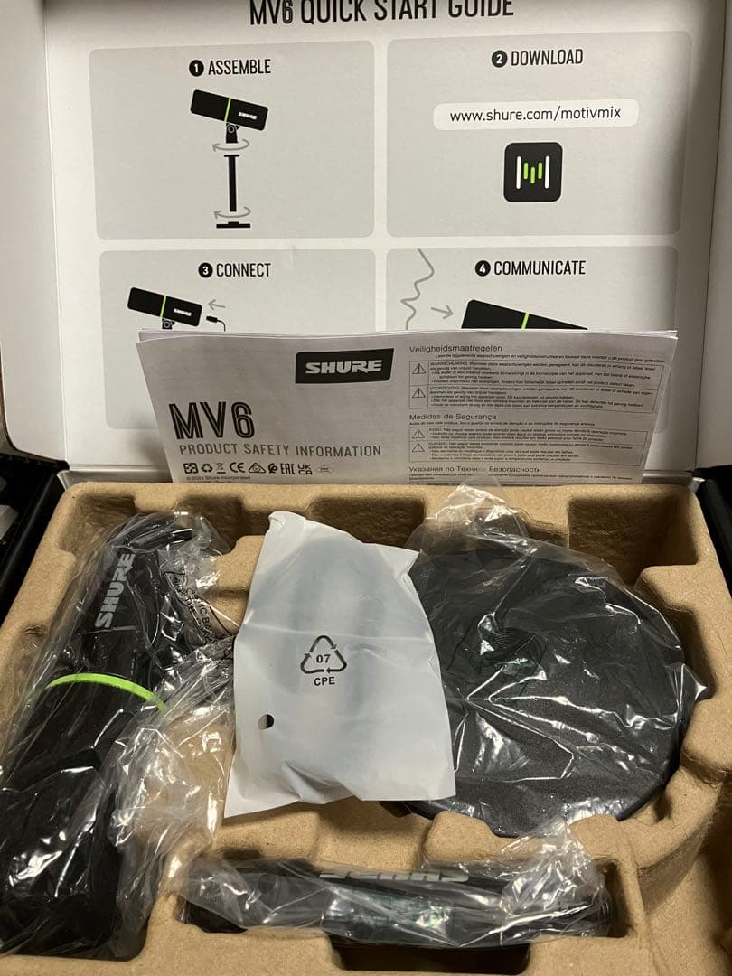 配信機器・PA機器・レコーディング機器 SHURE MV6