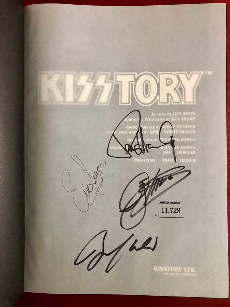 【KISS/KISSTORY】011728完全限定版オフィシャルメモリアルブック