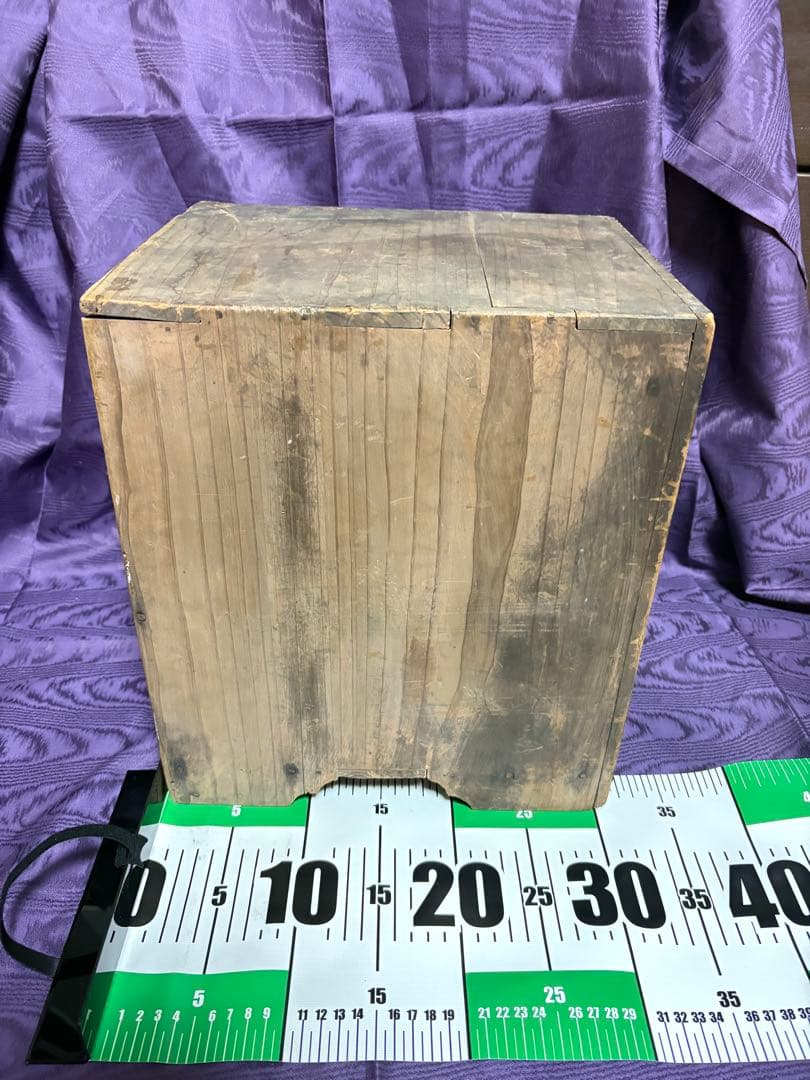 昭和レトロ 木製小引き出し3段　古家具 古道具 和箪笥 アンティーク