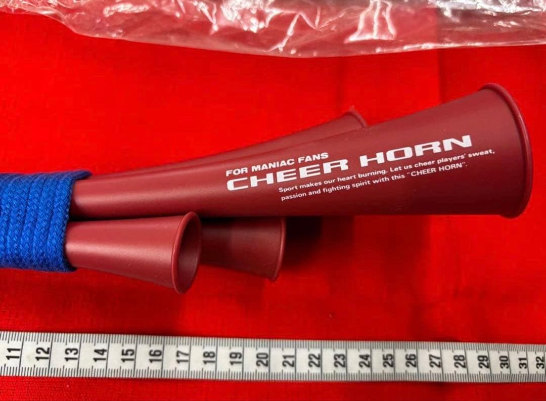 [希少品] 応援グッズ　チアホーン　プラ製　4連　新品・未使用※値下げ不可