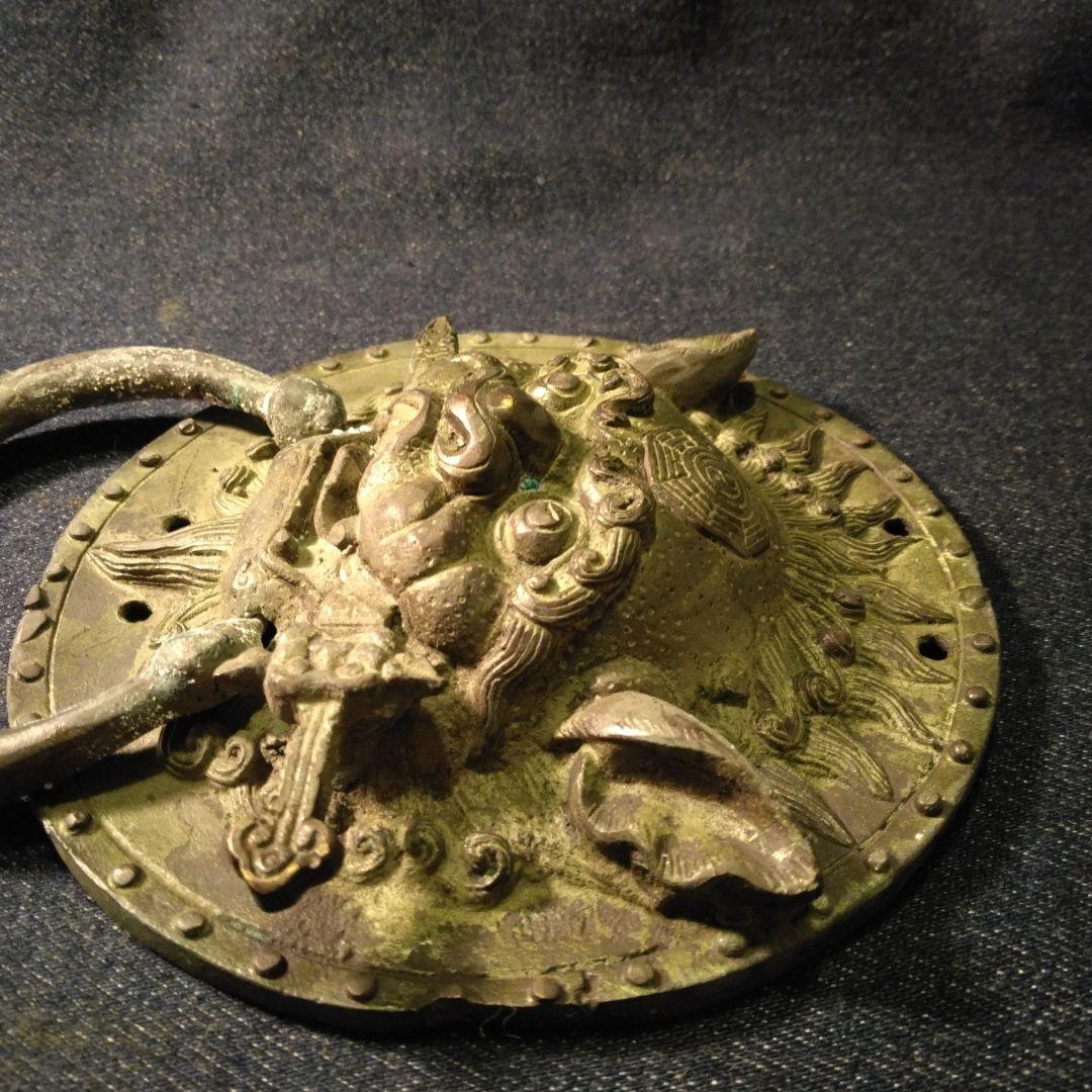 古い　ドアノツカー　？ 骨董　中国 　開運　魔除け