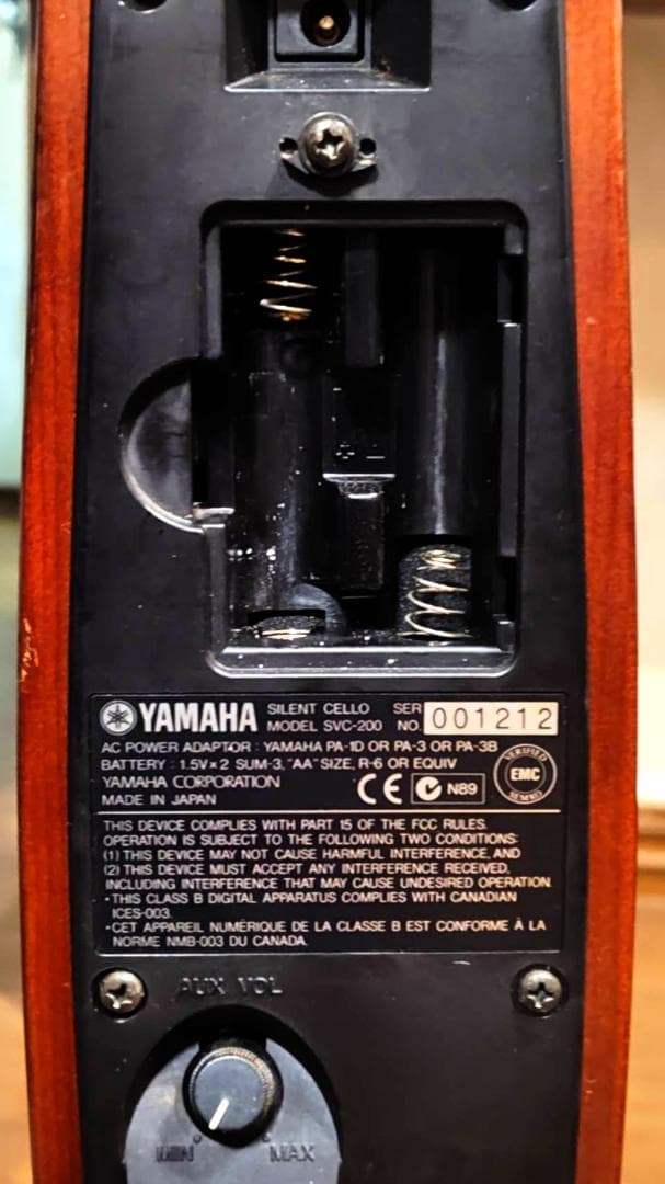【動作確認済】YAMAHA サイレントチェロ SVC-200 ACアダプター付