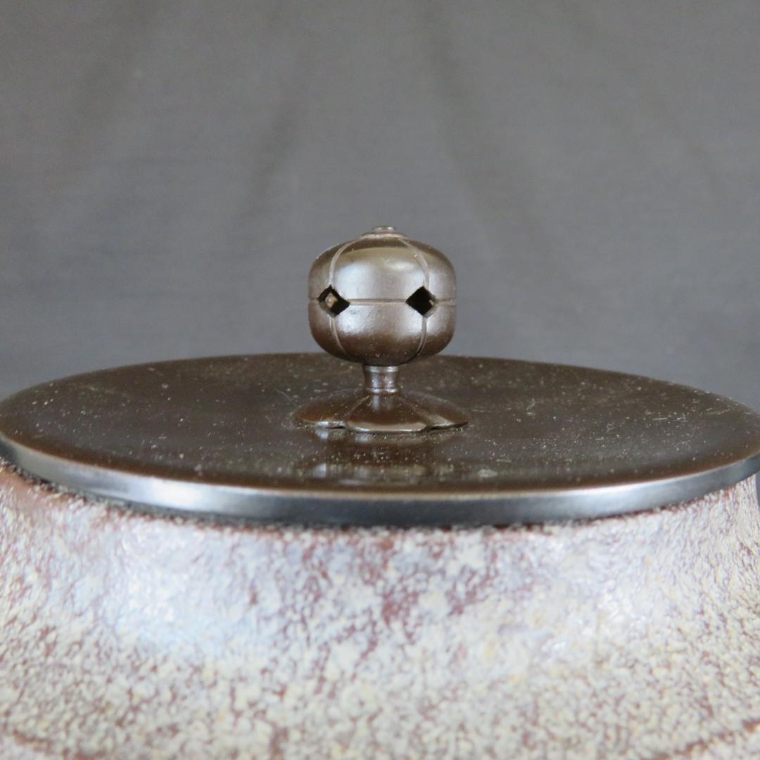 真形釜添 風炉 茶釜 人間国宝 高橋敬典造 金谷浄雲 敷板 茶道具