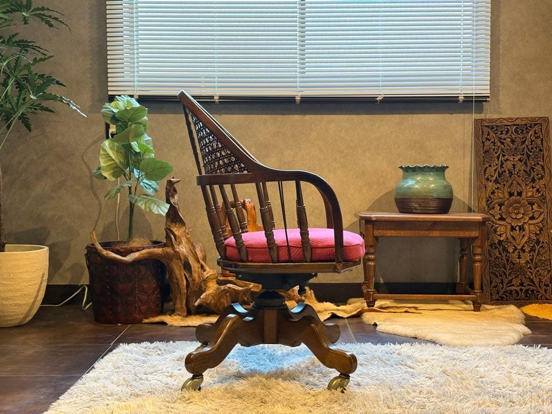 DREXEL HERITAGE　ドレクセル　アンティーク　デスクチェア　IH