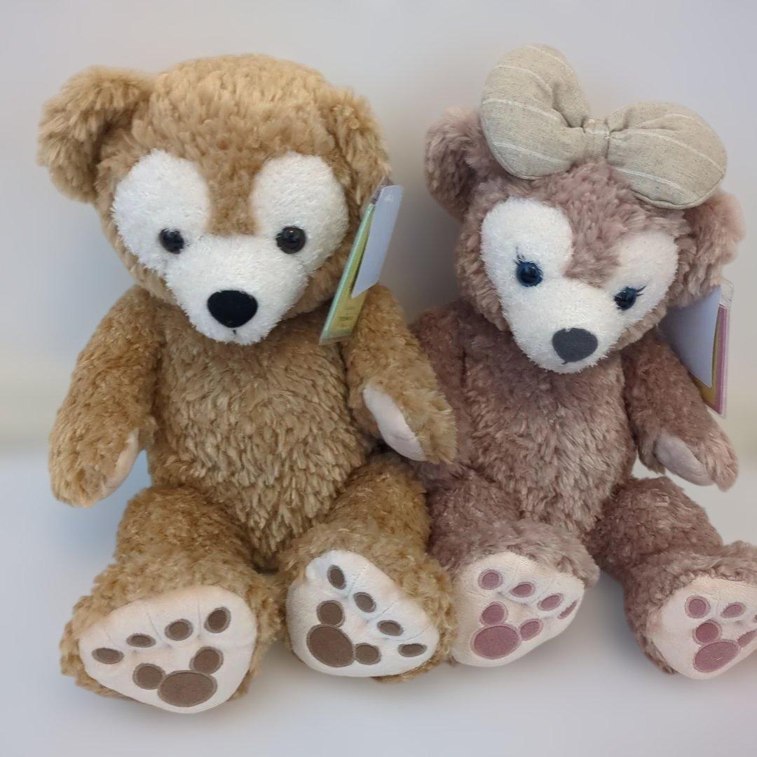 新品タグ付き　ダッフィーとシェリーメイ ぬいぐるみ　２体セット　ディズニー