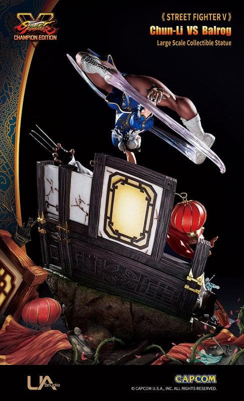 新品 ストリートファイターV 春麗VSバルログ 1/6 完成品大型スタチュー