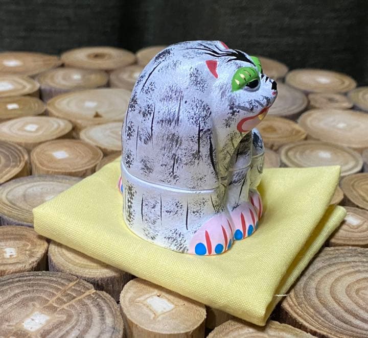 伏見人形 白虎 香合