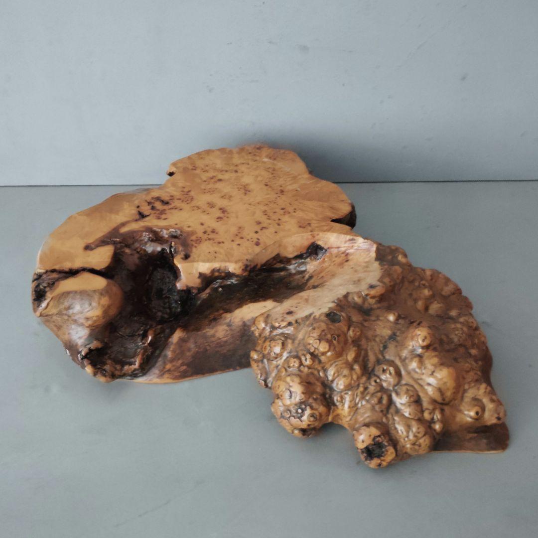 瘤杢一枚板③ 花台 置台 花瓶台 盆栽台 飾り台 アンティーク 侘び寂び