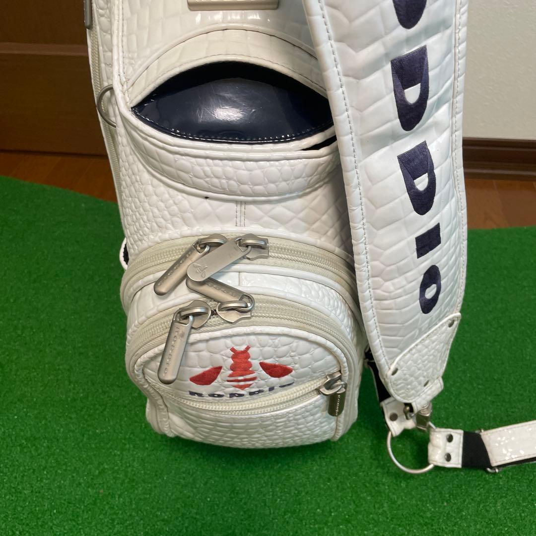 ★RODDIO ホワイトクロコのスタンドタイプキャディバッグ