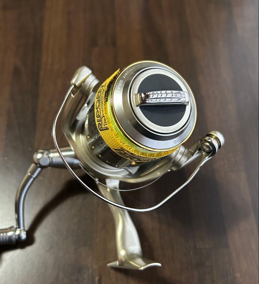 極美品！シマノ　ツインパワー Mg 3000S 夢屋ハンドル付き