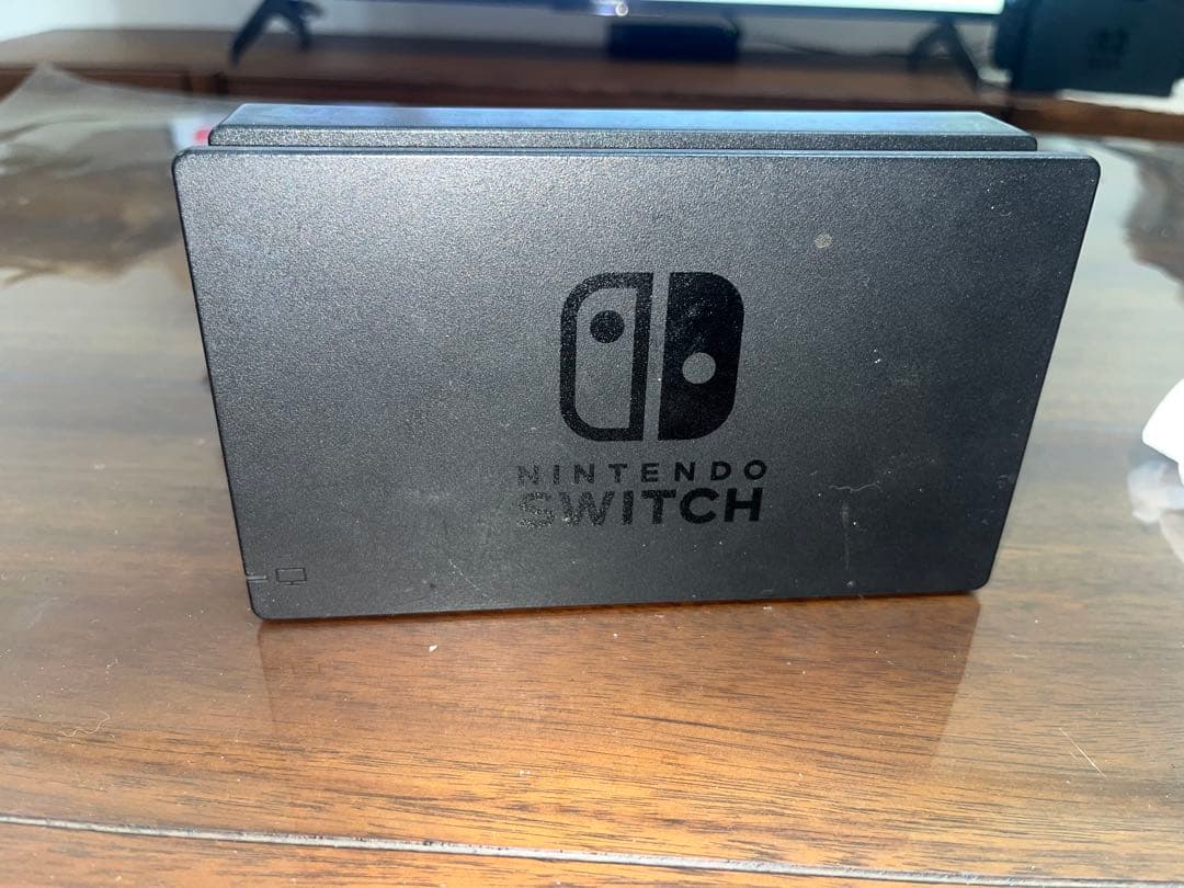 【ジャンク】Nintendo Switch通常モデル 付属品一式　クリアカバー付