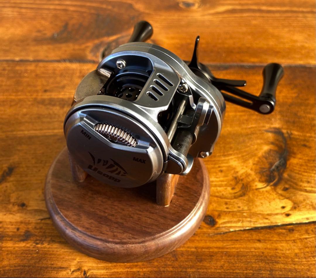 ベイトフィネス　丸型　ベイトリール　渓流釣り　バス釣り　30φ レフトハンドル