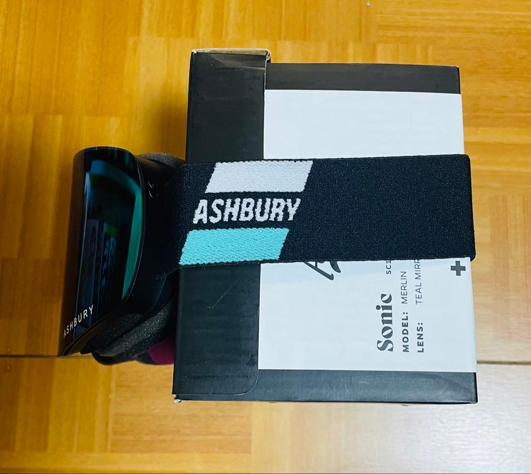 新品未使用ASHBURY SONIC MERLINグリーンミラー スペアレンズ付
