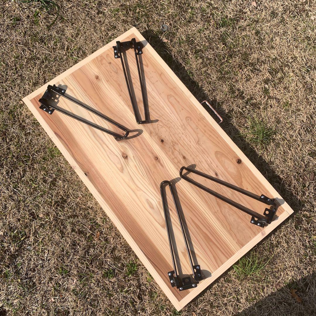 サイドテーブル　ローテーブル　アウトドアキャンプ　折りたたみ