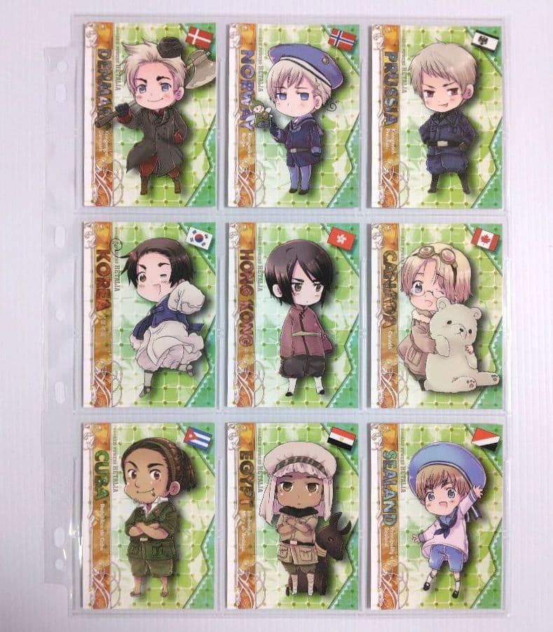 ヘタリア トレーディングカード 初版 全63種 コンプリート&専用バインダー