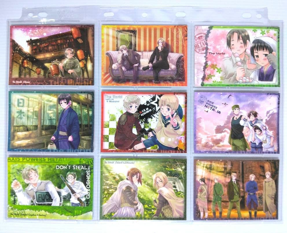 ヘタリア トレーディングカード 初版 全63種 コンプリート&専用バインダー