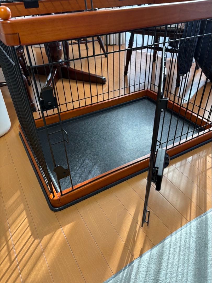 【1月末まで】犬用ケージ 小型・中型犬 木製フレーム
