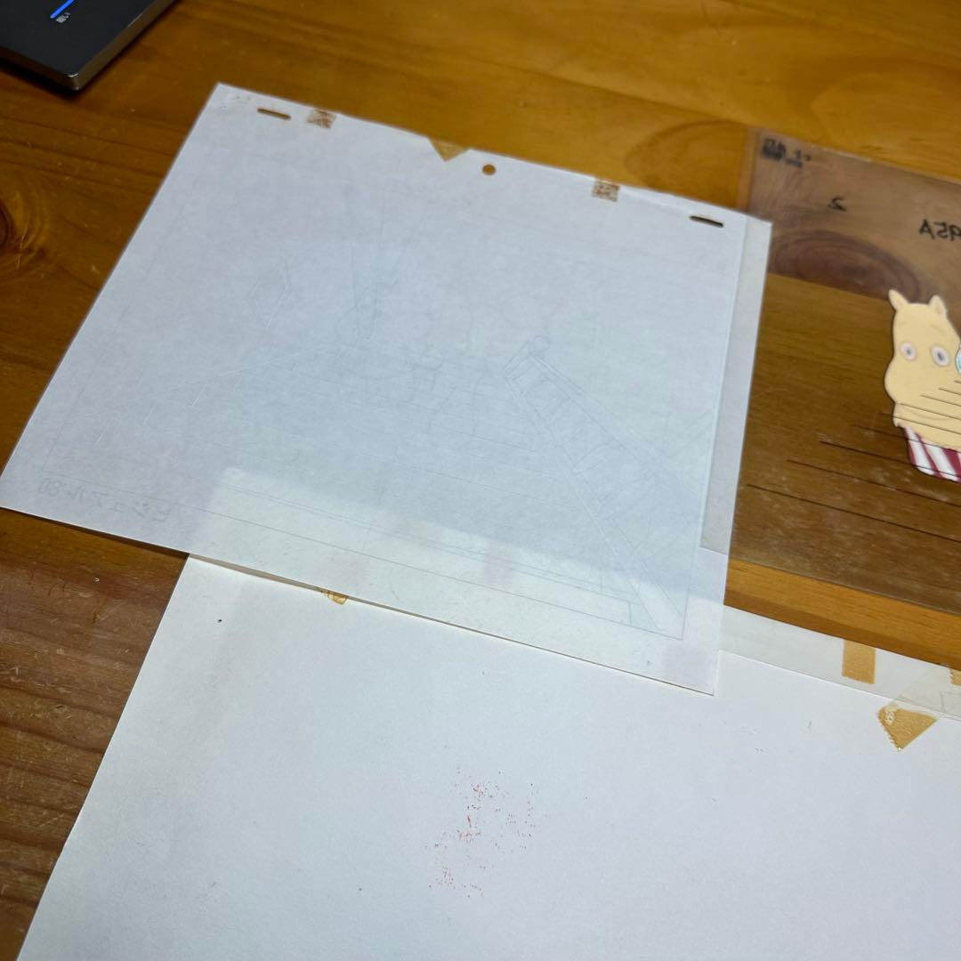 セル画 背景 楽しいムーミン一家 ムーミンママ・ムーミン ムーミンパパ 6047