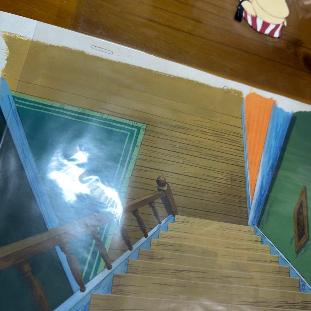 セル画 背景 楽しいムーミン一家 ムーミンママ・ムーミン ムーミンパパ 6047