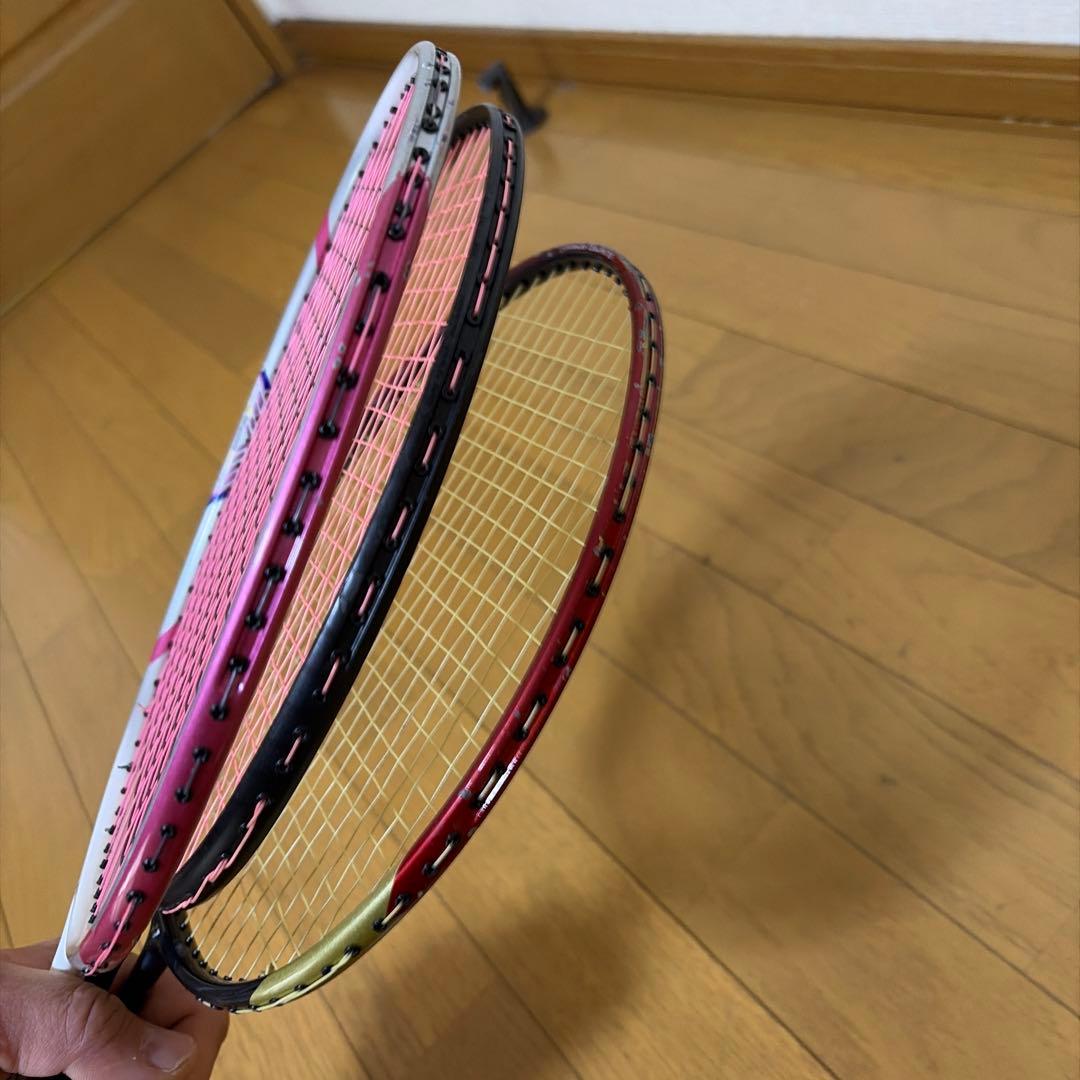 バドミントンラケット 3本セット Carbonex ヨネックス
