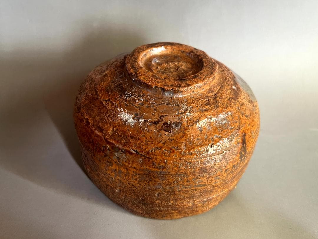 茶碗■大樋 飴釉 朝山 江戸期 お茶道具 古美術 時代物 骨董品■