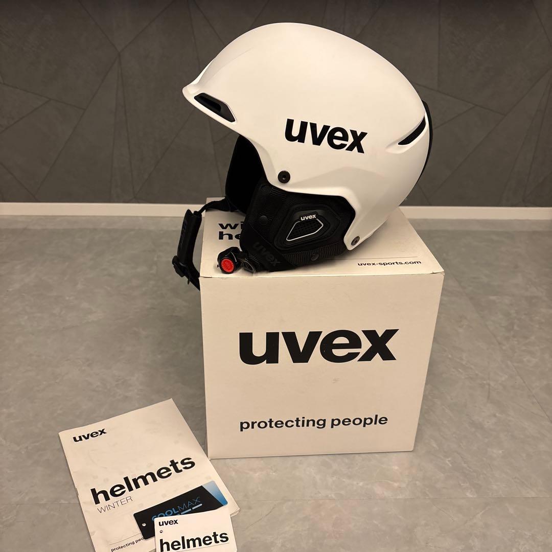 スキー　ヘルメット　uvex JAKK+ IAS ホワイトマット　ウベックス　白
